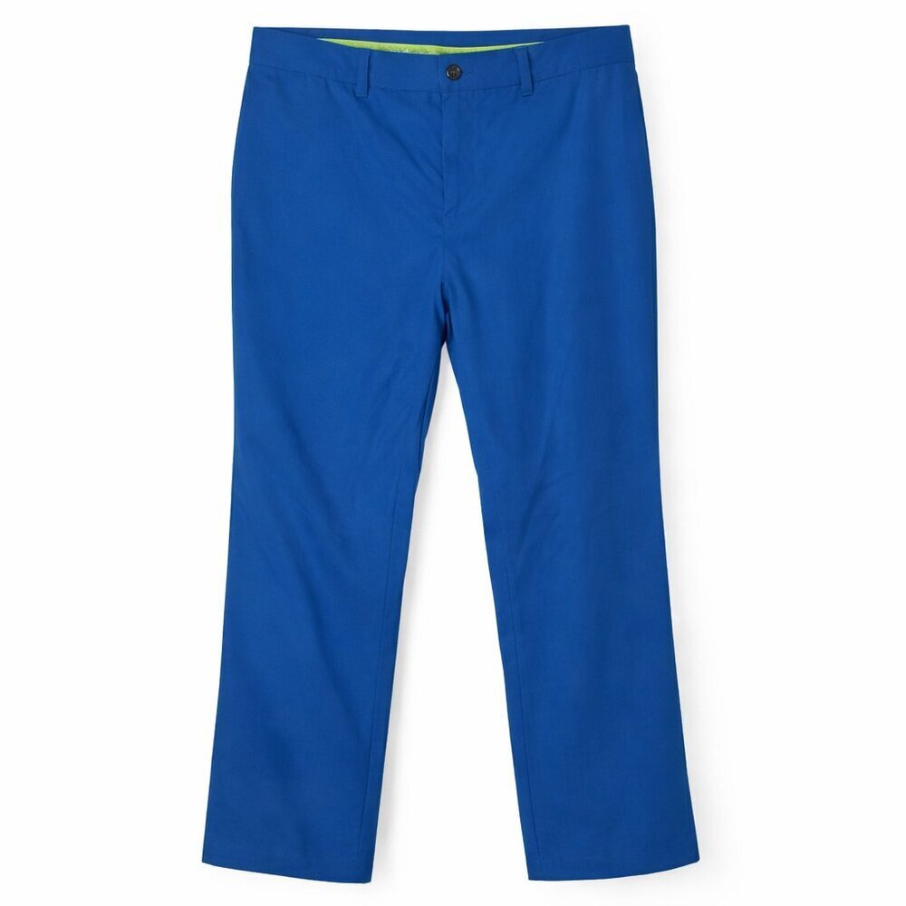 NWT IZOD GOLF Men’s Sun Control Stretch Blue Slim Fit Pants Waist Size 33